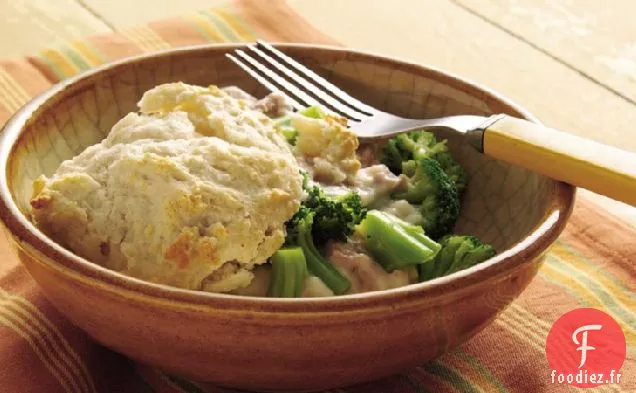 Brocoli et Thon sur Biscuits