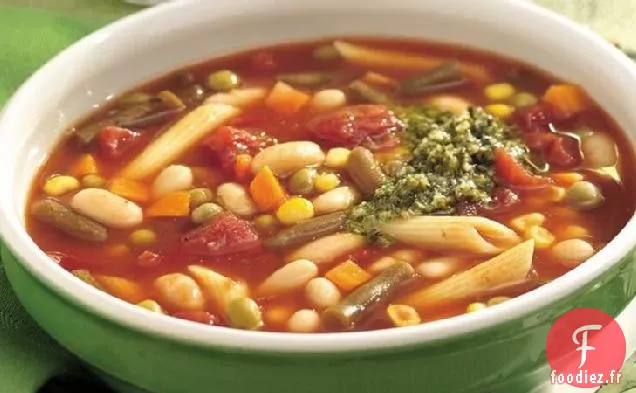 Soupe de Légumes Italienne à la Mijoteuse aux Haricots Blancs