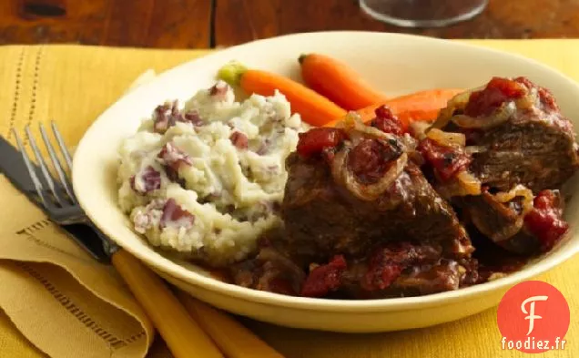 Côtes de Bœuf à la Sauce Tomate et au Vin