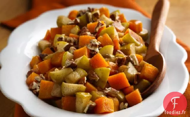 Courge Musquée au Four aux Pommes