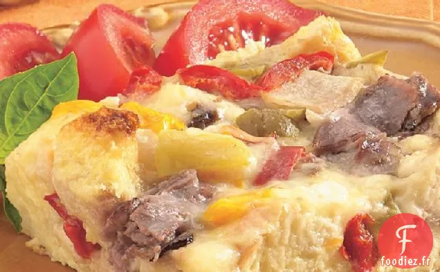 Strates de bœuf Philly à l'avant-garde