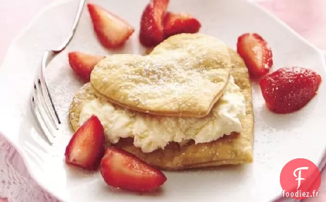 Crème Glacée - Coeurs de Fraises