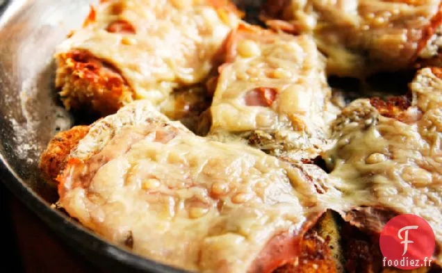 Une Poêle À l'Envers Cordon Bleu de Poulet