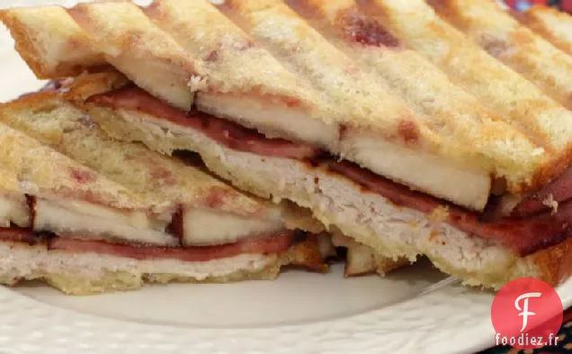 Panini à la Dinde, Poire et Framboise
