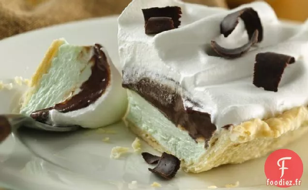 Tarte au Fudge à la Menthe Poivrée