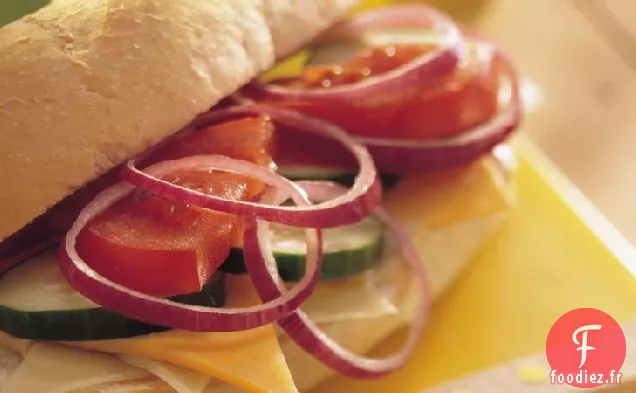 Sandwichs au Fromage et aux Légumes