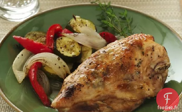 Poitrines De Poulet Rôties À l'Érable et au Thym