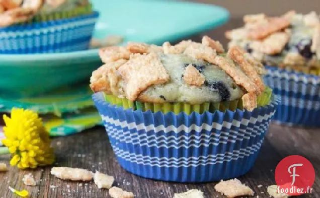 Muffins aux Courgettes et aux Myrtilles avec Toast à la Cannelle Crunch® Streusel