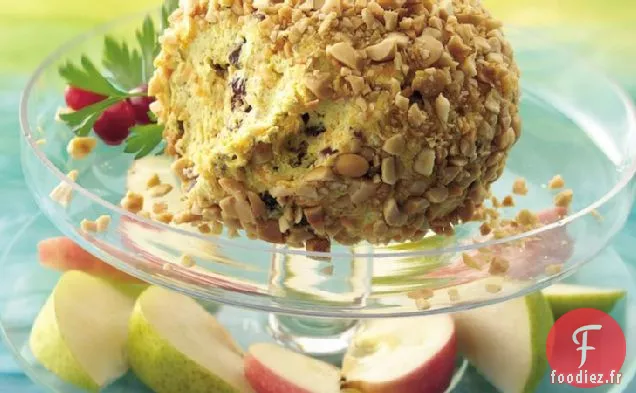 Boule de Fromage au Curry avec des Fruits