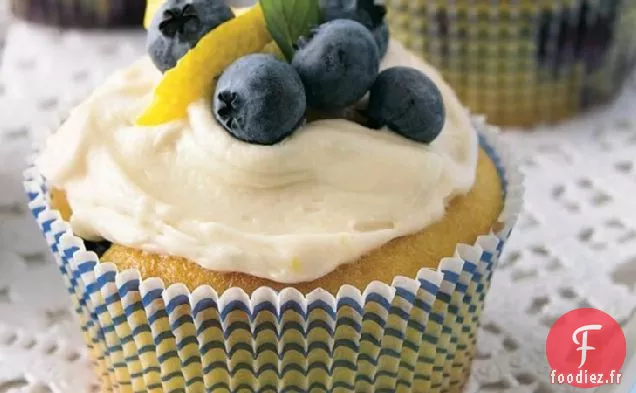 Cupcakes Au Citron et aux Myrtilles