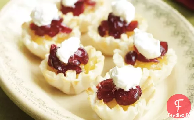 Tartelettes aux Cerises et aux Canneberges