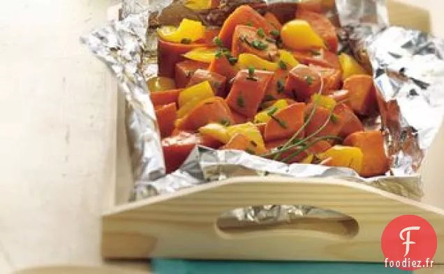 Patates Douces Farcies Grillées