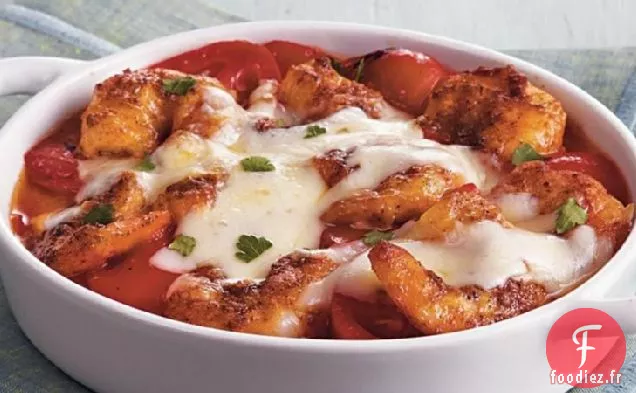 Crevettes Cajun et Tomates