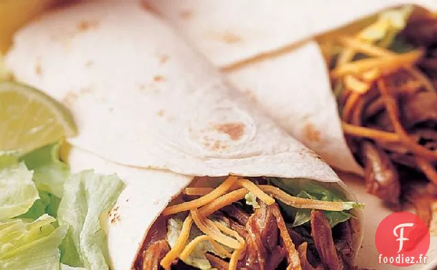Wraps de Dinde Tex-Mex à Mijoteuse (Format Foule)