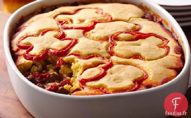 Chili de Boeuf avec Croûte de Semoule de Maïs