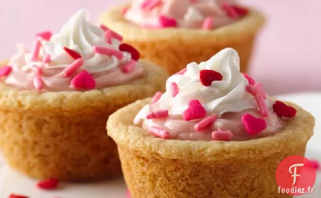 Tartes à Biscuits au Fromage à la Crème aux Fraises