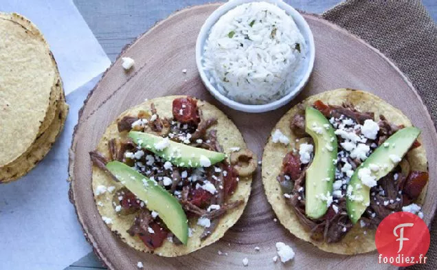 Mijoteuse Ropa Vieja Tostadas
