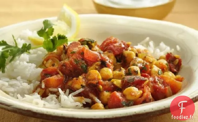 Curry de Pois Chiches et Tomates
