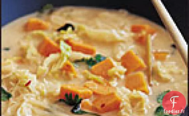 Soupe Asiatique à la Noix de Coco et au Chou à la Citronnelle