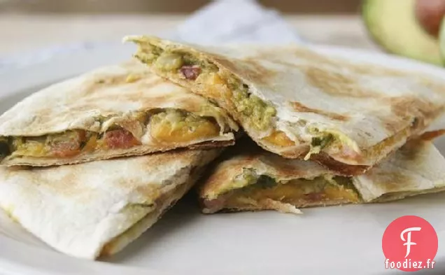 Quesadillas au Bacon et au Guacamole