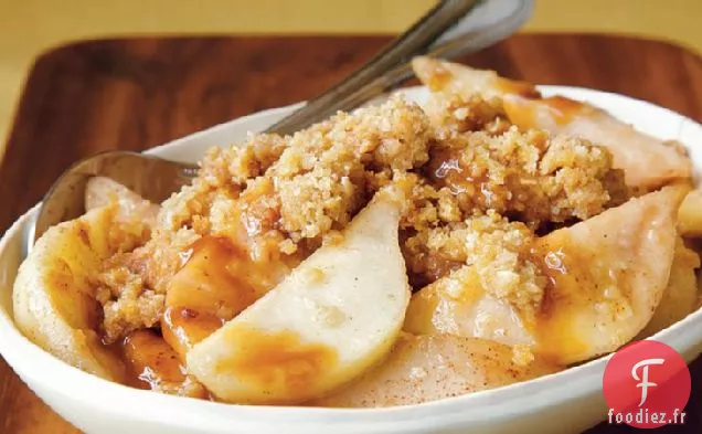 Crumble Facile Caramel-Poire