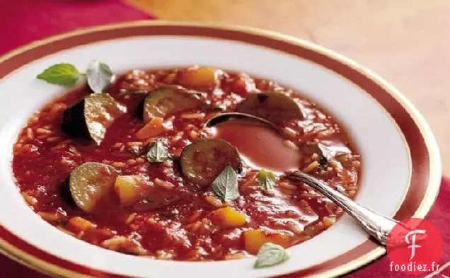 Soupe de Riz Aux Légumes à la Mijoteuse