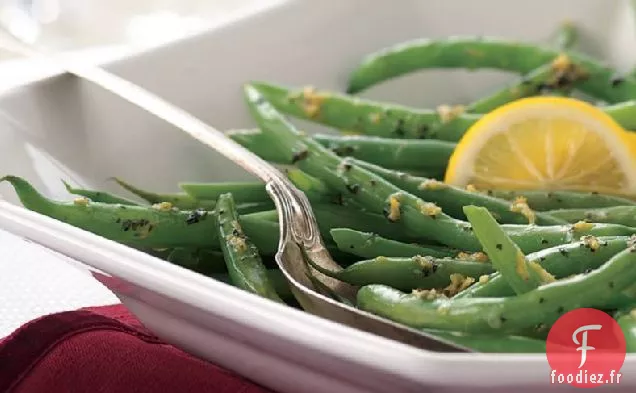 Haricots Verts au Beurre Citron-Herbes