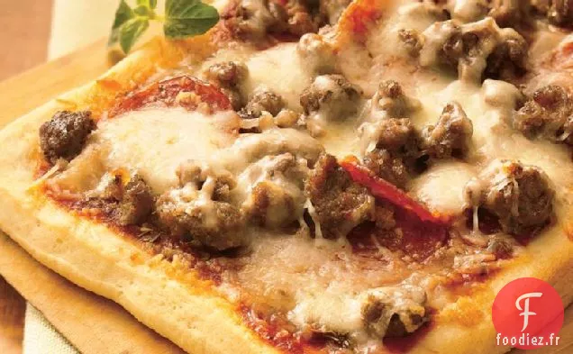 Pizzas Personnelles à Double Viande