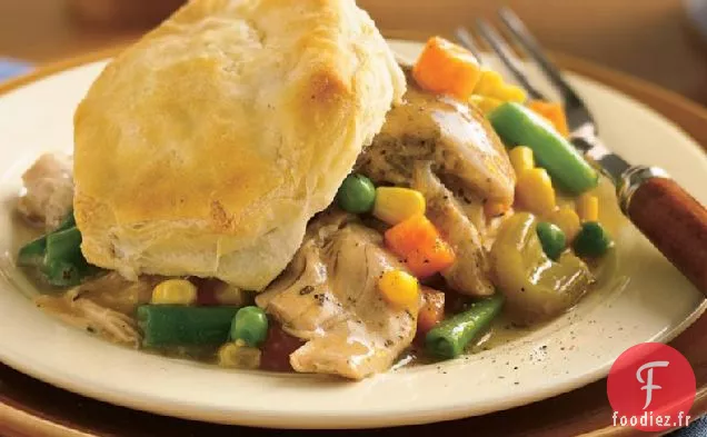 Tarte au Poulet aux Biscuits à la Mijoteuse