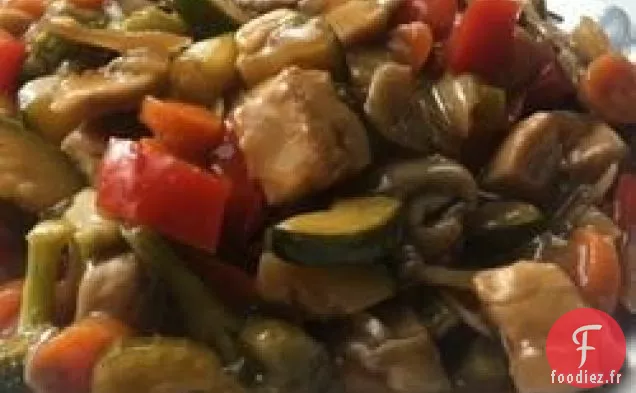 Légumes Sautés au Poulet ou au Porc