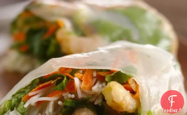 Rouleaux d'Été aux Crevettes avec Sauce Trempée