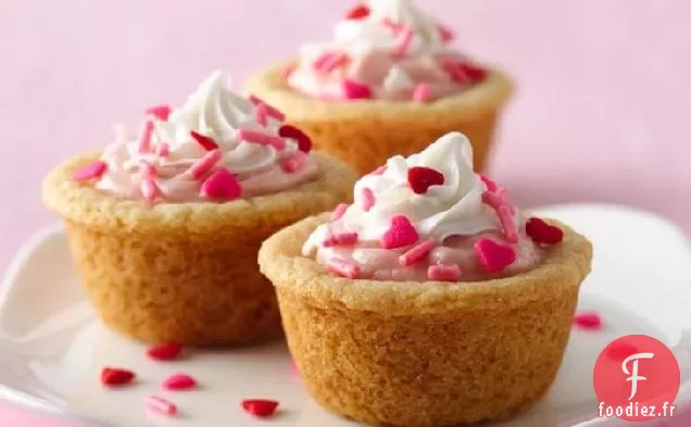 Tartes à Biscuits au Fromage à la Crème aux Fraises