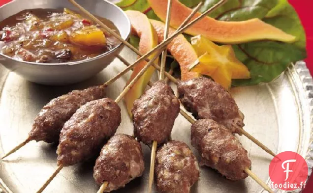 Brochettes de Dinde Moulues