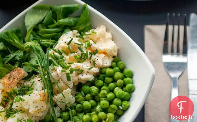 Pommes De Terre, Œufs Mayo Et Petits Pois