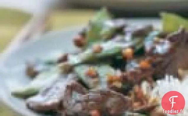 Boeuf à la Mandarine et Pois Mange-tout