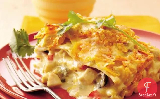 Lasagne au Poulet Mexicain à la Crème Sure