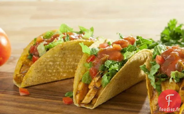 Tacos au Poulet Stand 'N Stuff® aux tomates en dés