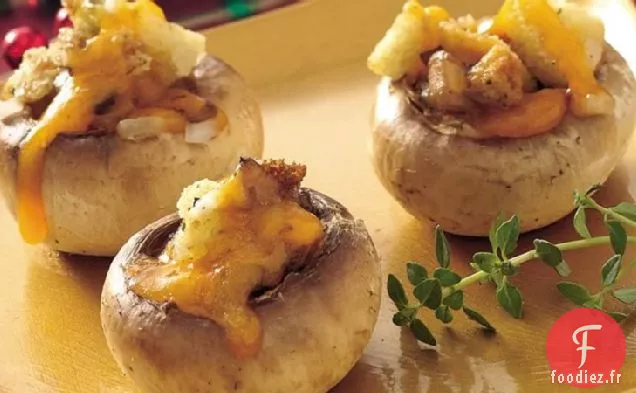 Champignons Farcis au Cheddar