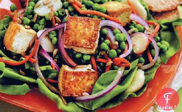 Salade de Pois, Carottes et Tofu