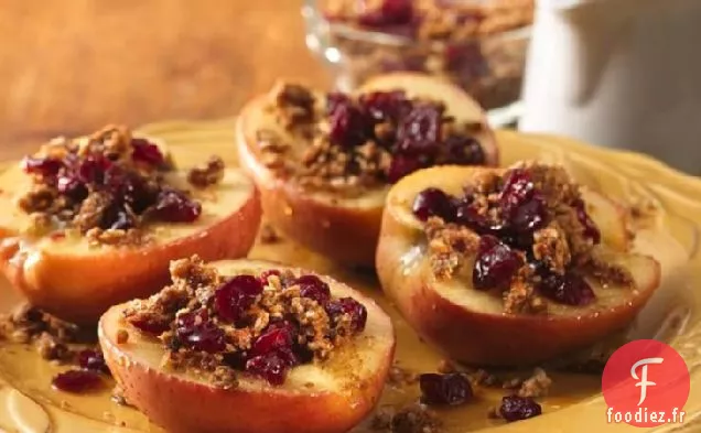 Pommes Cuites au four au micro-ondes avec Granola