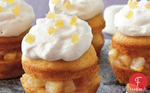 Cupcakes Aux Poires à la Crème Au Miel