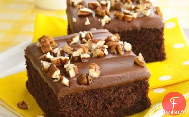Gâteau En Feuille De Chocolat Triple