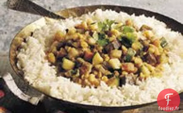 Pois Cassés Épicés aux Légumes