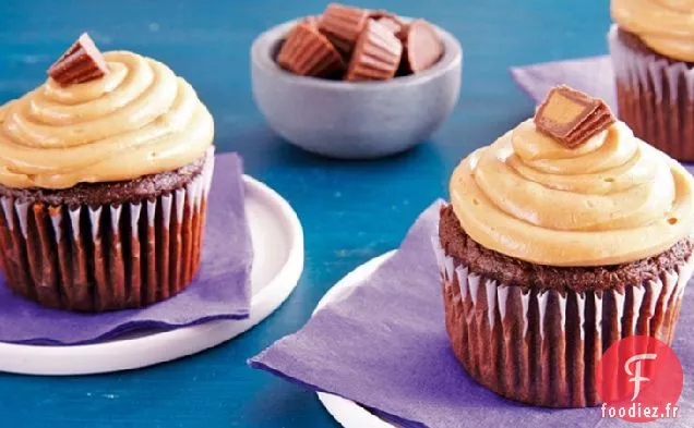 Cupcakes Au Chocolat Et au Beurre d'Arachide