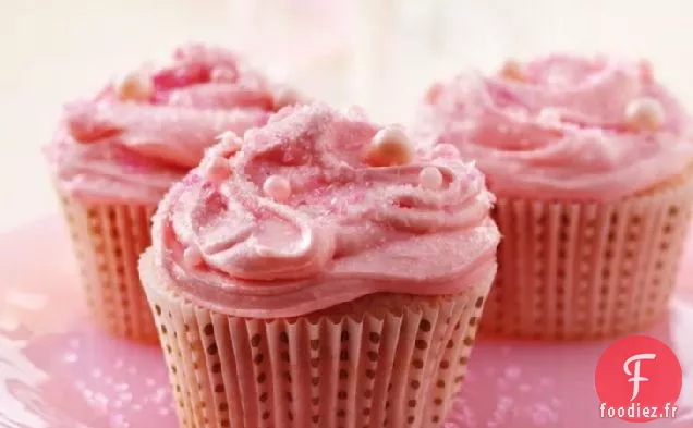 Cupcakes Au Champagne Rose