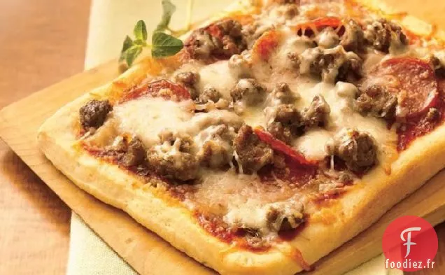 Pizzas Personnelles à Double Viande