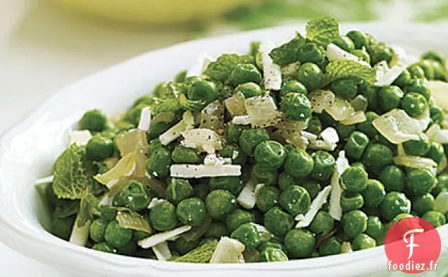 Petits Pois à la Menthe et à la Ricotta Salata