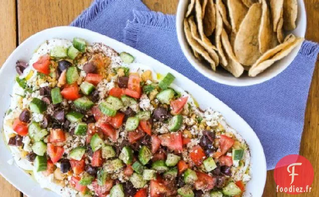 Trempette de Houmous hachée au Za'atar