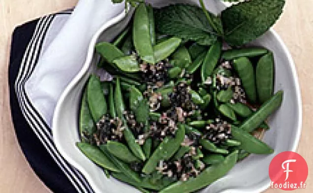 Pois Cassés Au Sucre Avec Vinaigrette À La Menthe