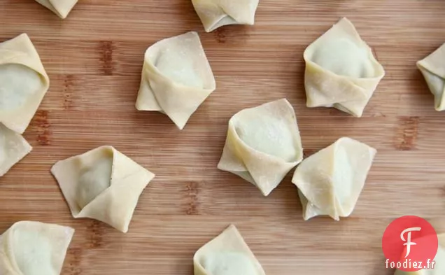 Raviolis au Pesto de Pois Verts